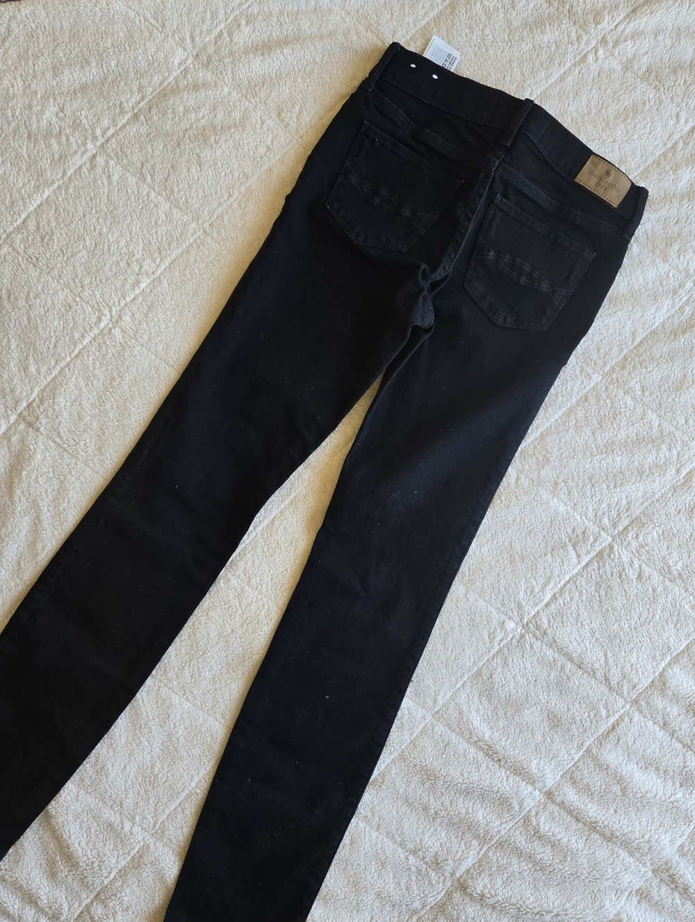 A&F Bundle Girl Kids Flare Jeans - Black and Dark Blue Color Size 13/14 Kids - Picture 10 of 11